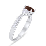 Vintage Style Round Natural Stone Ring