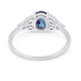 Art Deco Oval Trillium Ring