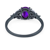 Art Deco Oval Trillium Ring