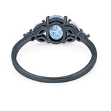 Art Deco Oval Trillium Ring