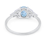 Art Deco Oval Trillium Ring