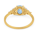 Art Deco Oval Trillium Ring