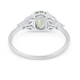 Art Deco Oval Trillium Ring