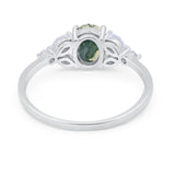 Art Deco Oval Trillium Ring