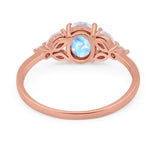 Art Deco Oval Trillium Ring