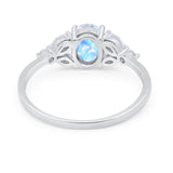 Art Deco Oval Trillium Ring