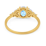 Art Deco Oval Trillium Ring