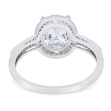 Art Deco Oval Natural Stone Wedding Ring