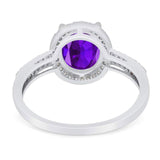 Art Deco Oval Natural Stone Wedding Ring