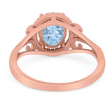 Art Deco Oval Natural Stone Filigree Ring