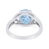 Art Deco Oval Natural Stone Trinity Ring