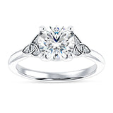 18K Gold IGI Certified Round 3 Carat Lab Grown Diamond Trinity Ring