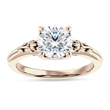 IGI Certified Round 2 Carat Lab Grown Diamond Flower Ring