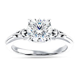 IGI Certified Round 2 Carat Lab Grown Diamond Flower Ring