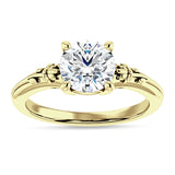 IGI Certified Round 2 Carat Lab Grown Diamond Flower Ring