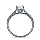 leaf Solitaire Ring