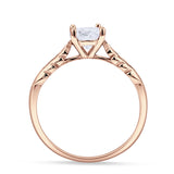 leaf Solitaire Ring