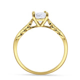 leaf Solitaire Ring