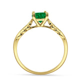 leaf Solitaire Ring