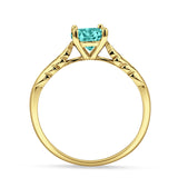 leaf Solitaire Ring