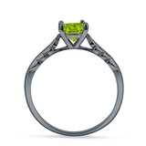 leaf Solitaire Ring