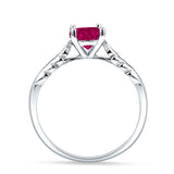 leaf Solitaire Ring