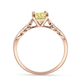 leaf Solitaire Ring