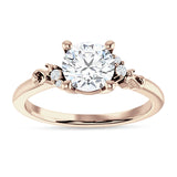 IGI Certified Round 3 Carat Lab Grown Diamond Art Deco Ring