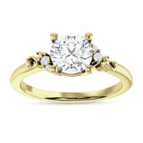 IGI Certified Round 1 Carat Lab Grown Diamond Art Deco Ring