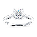 IGI Certified Round 3 Carat Lab Grown Diamond Art Deco Solitaire Ring