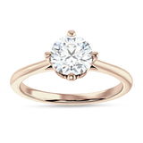 IGI Certified Round 3 Carat Lab Grown Diamond Cathedral Solitaire Ring