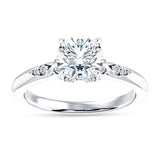 IGI Certified Round 1 Carat Lab Grown Diamond Art Deco Cluster Hidden Diamond Ring