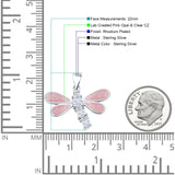  CZ Dragonfly Pendant 