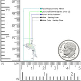 Mother & Baby Dolphin Pendant 