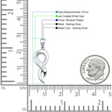 Criss Cross Loop Twist Pendant 