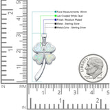 Plumeria Heart Pendant 