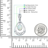 Drop Dangle Pear Pendant 