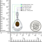 Drop Dangle Pear Pendant 