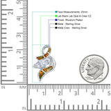 Marquise CZ Abstract Pendant 