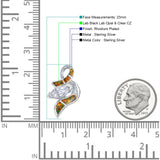 Marquise CZ Abstract Pendant 