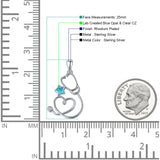  Star & Stethoscope Pendant 