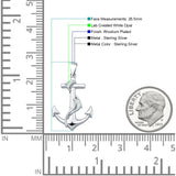  Anchor & Dolphin Pendant 