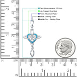  Celtic Cross & Heart Pendant 