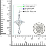  Celtic Cross & Heart Pendant 