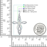  Celtic Cross & Infinity Pendant 