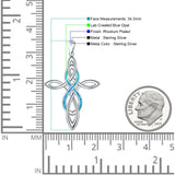  Celtic Cross & Infinity Pendant 