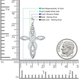  Celtic Cross & Infinity Pendant 