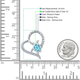  Turtle & Heart Pendant 