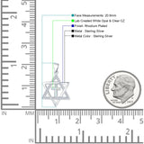  Star Of David & Cross Pendant 