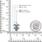  Skull Lovers Pendant Necklace